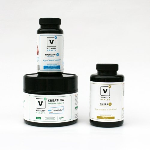Pack Bienestar Omega 3 + Magnesio + Creatina Monohidrato Creavitalis®